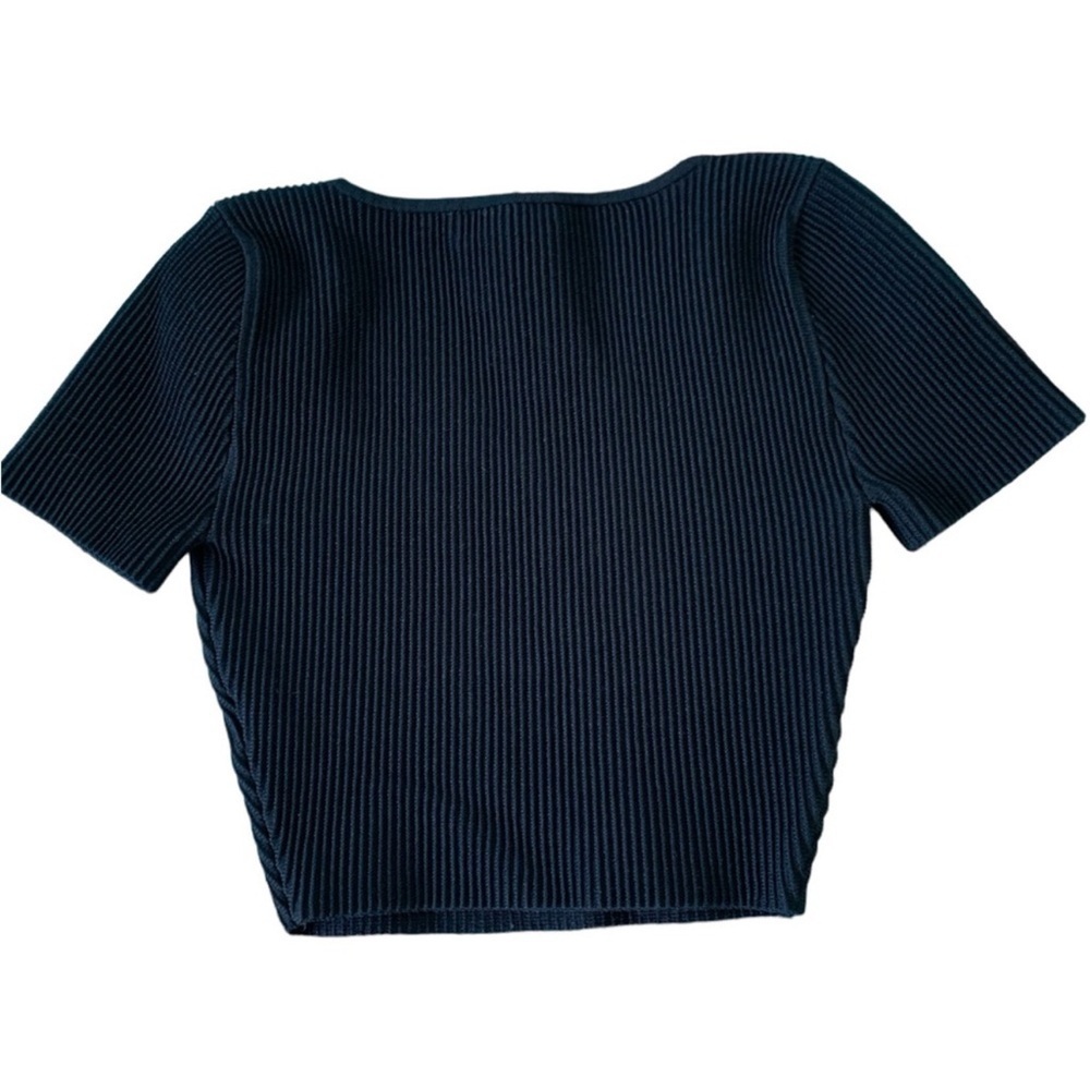 Aritzia color black Sculpt Knit Squareneck Top - Picture 9 of 13